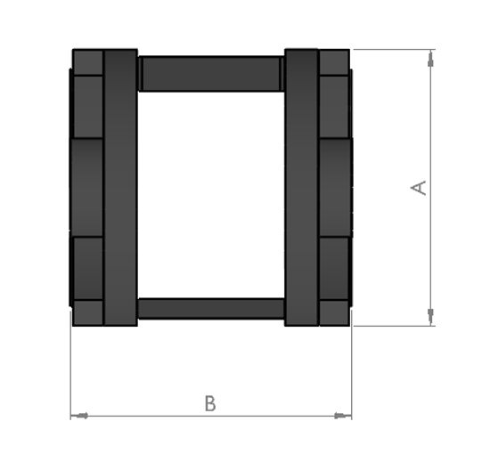 CHAIN LINK GLIDE BEAM MALE