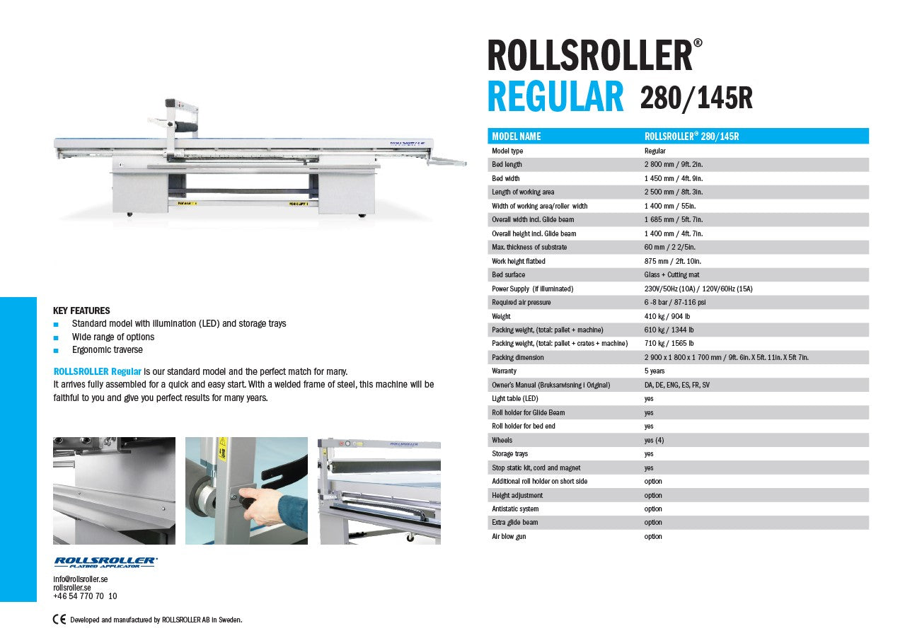 Demo machine - ROLLSROLLER 280/145R (50% DISCOUNT!)